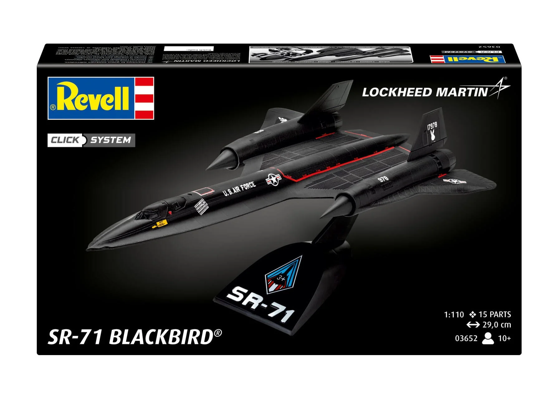 Lockheed SR-71 Blackbird (Click System) Model Kit - Image 5