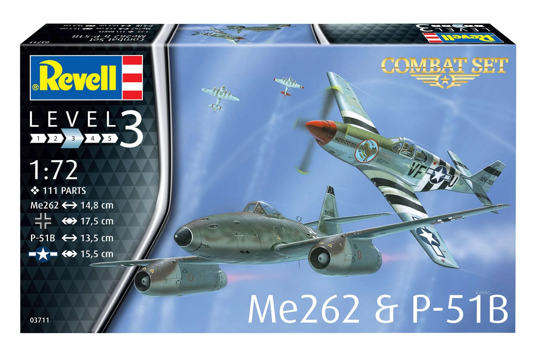 Combat Set Messerschmitt Me262 & P-51B Mustang Model Kit - Image 10