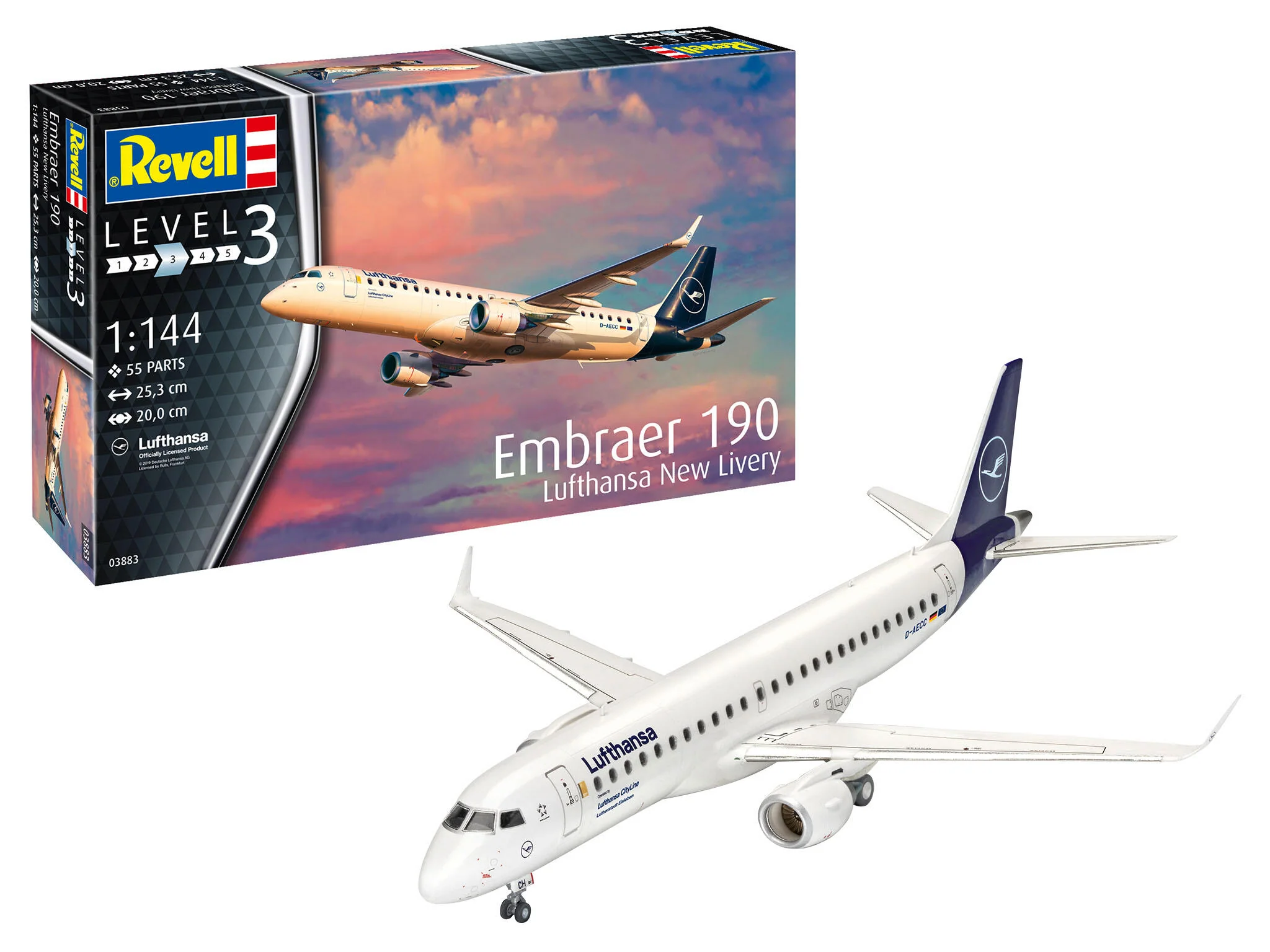 Embraer 190 "Lufthansa" New Livery Model Kit