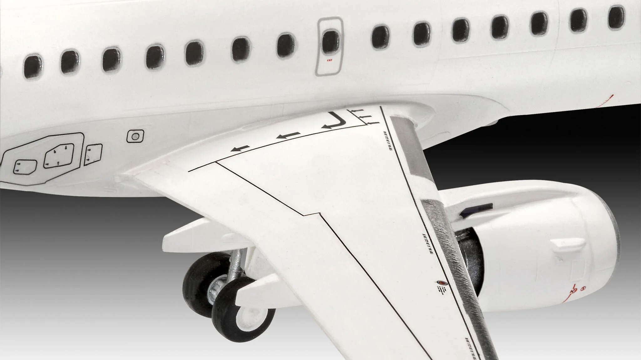 Embraer 190 "Lufthansa" New Livery Model Kit - Image 5