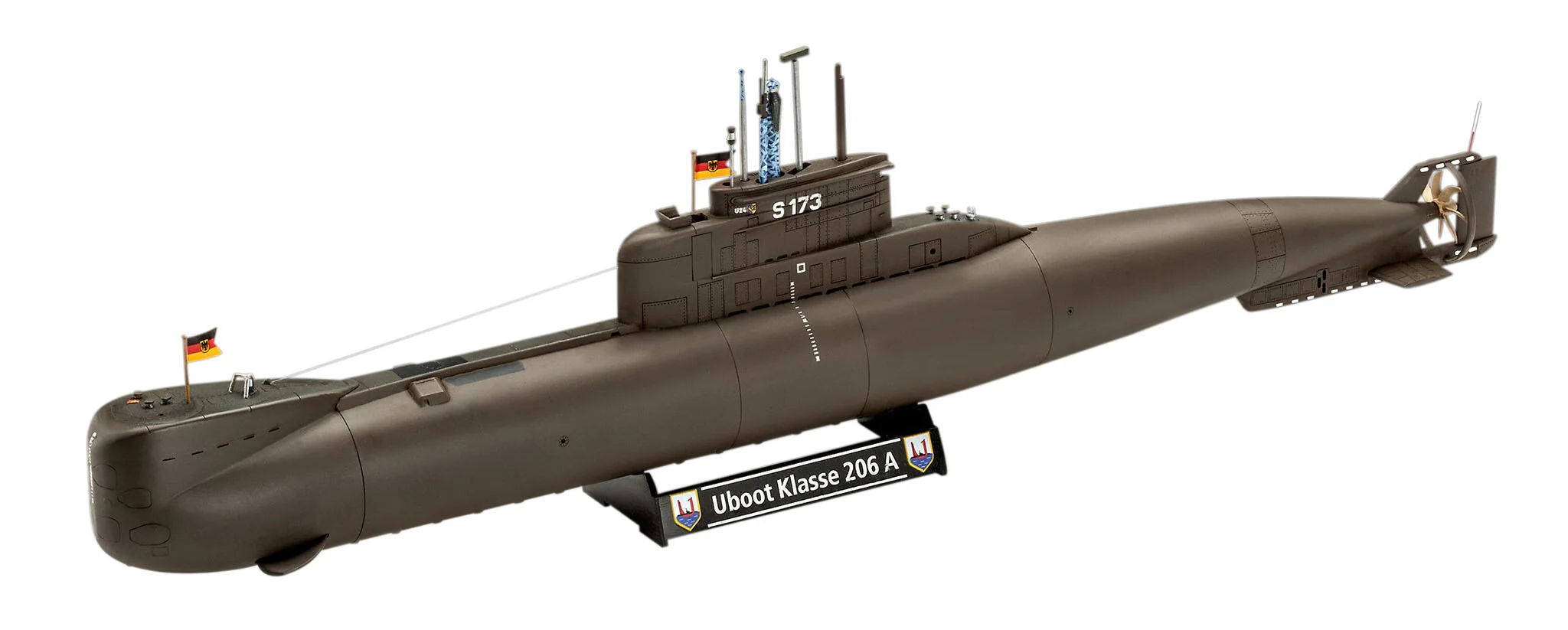 70 years of the German Armed Forces: Wilhelm Bauer, Type 206A, Class2 Model Kit - Image 4