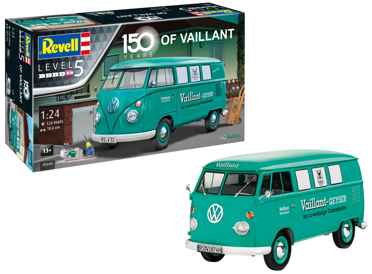 05648 Gift Set - VW T1 Bus "Vaillant 150th Anniversary" Model Kit