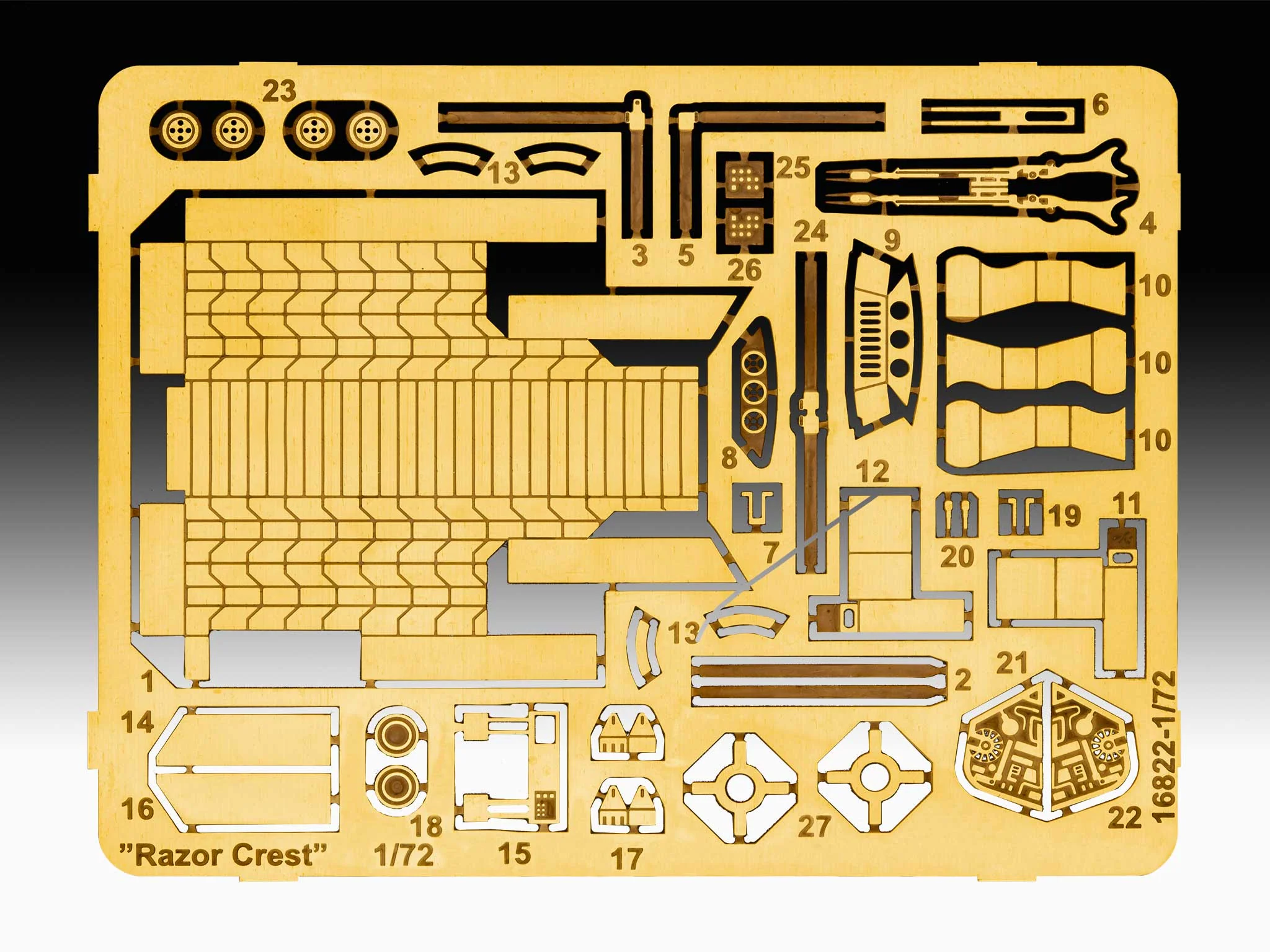 Star Wars The Mandalorian Razor Crest Platinum Edition (1:72) Model Kit - Image 11