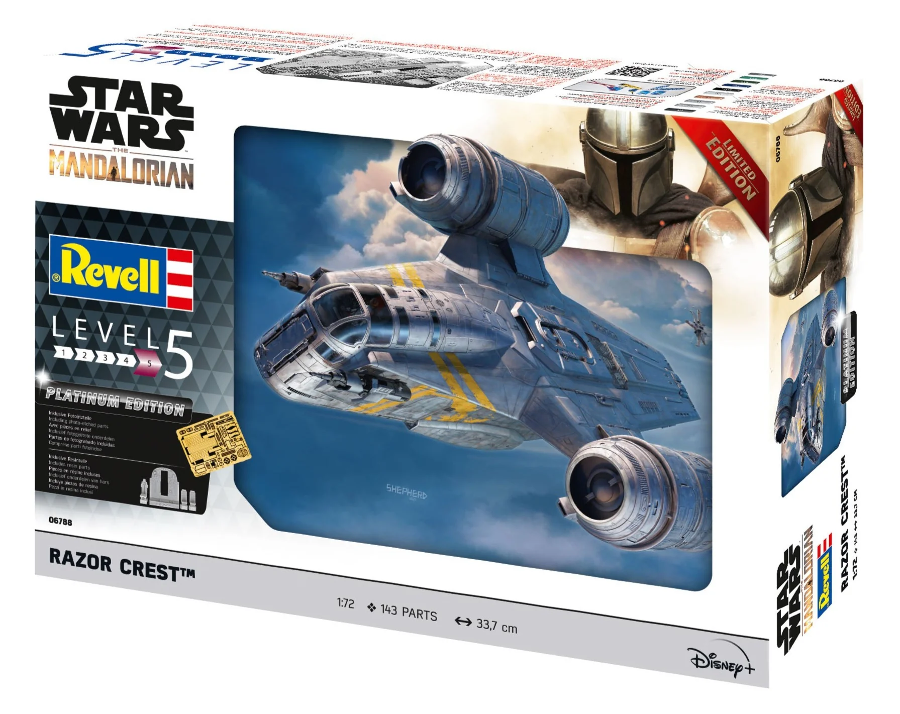 Star Wars The Mandalorian Razor Crest Platinum Edition (1:72) Model Kit - Image 12
