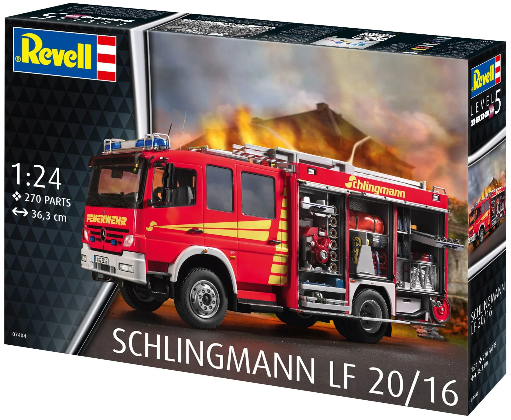 07404 Schlingmann LF 20/16 Fire Engine Model Kit - Image 10