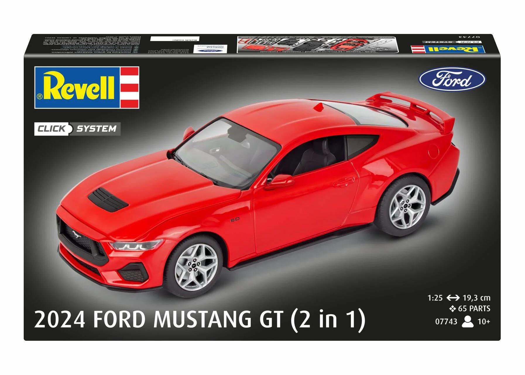 07743 2024 Ford Mustang GT (easy-click) Model Kit - Image 8