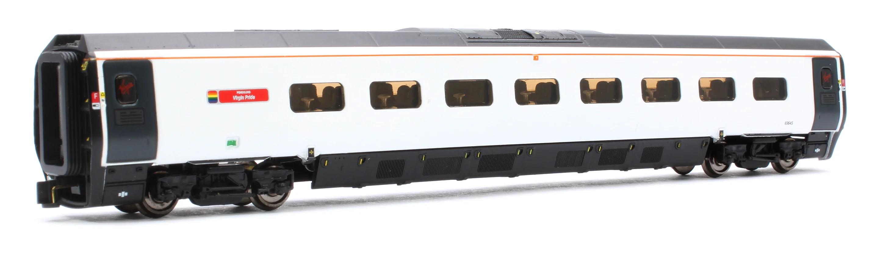 Class 390 045 "Virgin Pride" 9 Car Pendolino in Virgin Flowing Silk Rainbow livery - Image 8