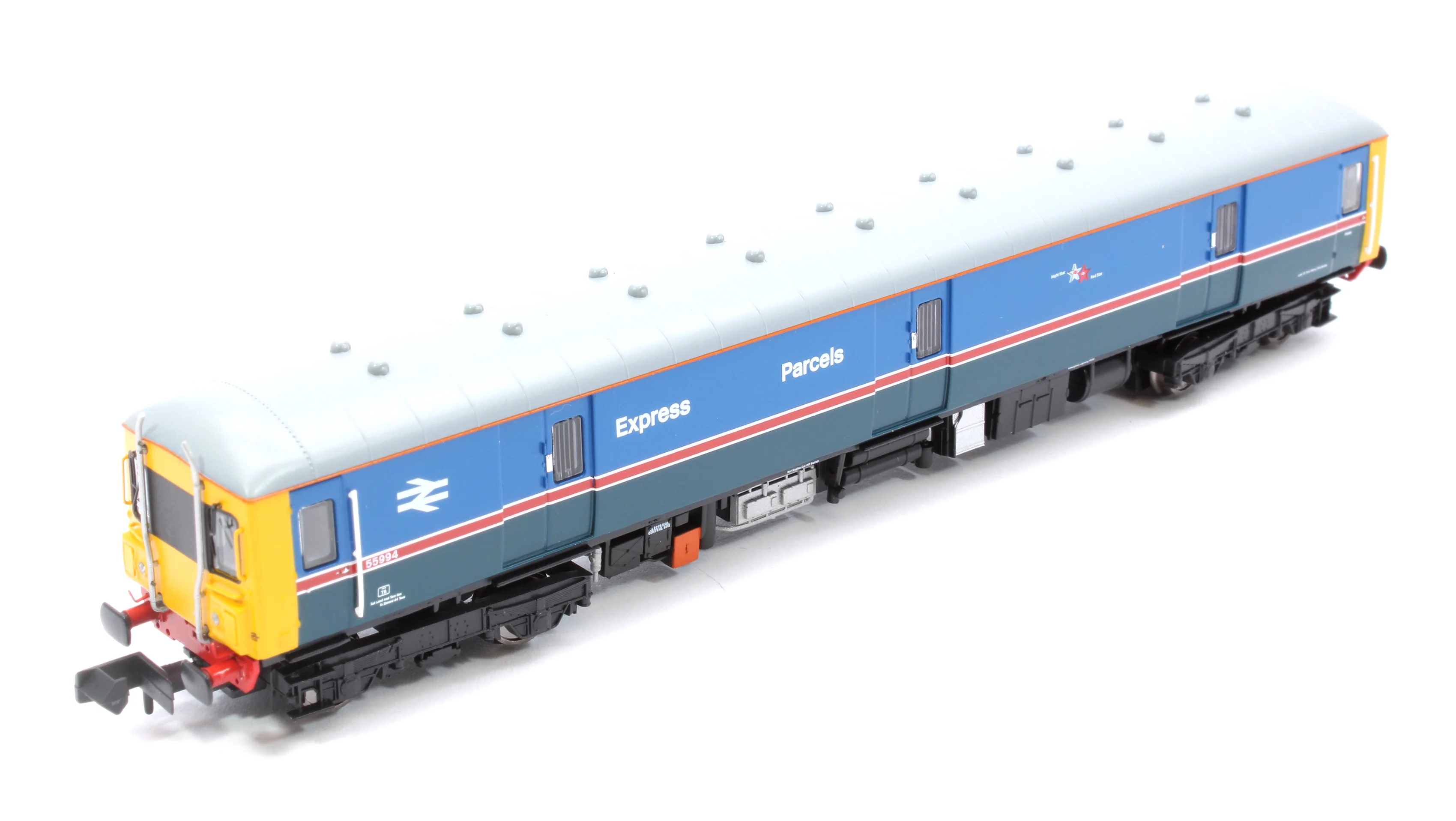 Class 128 55994 Express Parcels 2-tone blue livery with plated over corridors Diesel Locomotive - Image 6