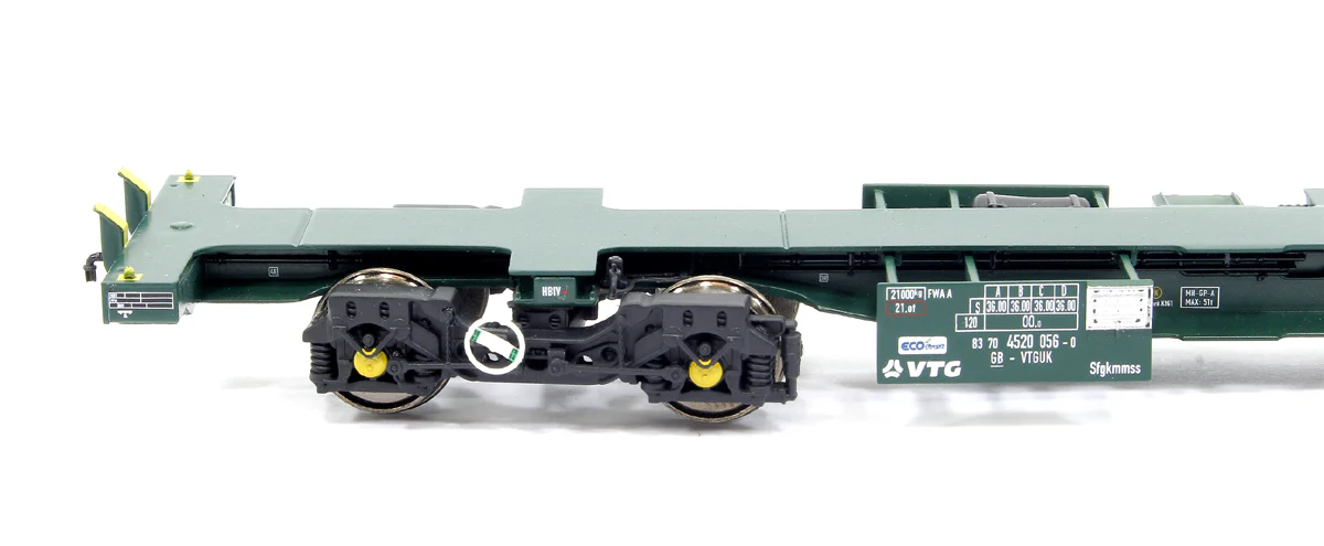Ecofret FWA Container Flat Twin Set - VTG green (as used by Freightliner) - Image 4