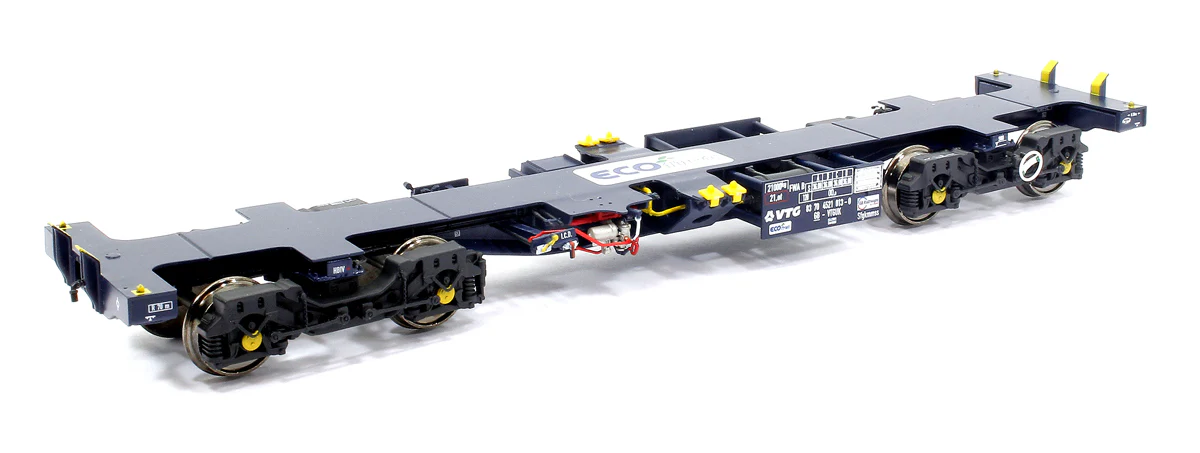 Ecofret FWA Container Flat Triple Set - GBR blue with large Ecofret branding on deck - Image 6