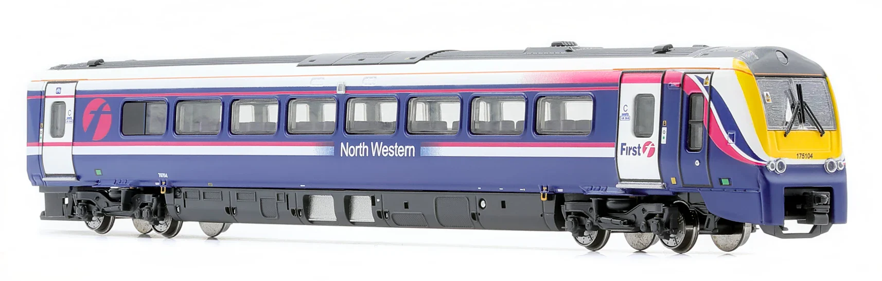 RT-N-175-FNW-501A-DCC Class 175 - First North Western 'Barbie' livery (N/2mm) 2-car DMU - DCC Sound - Image 2