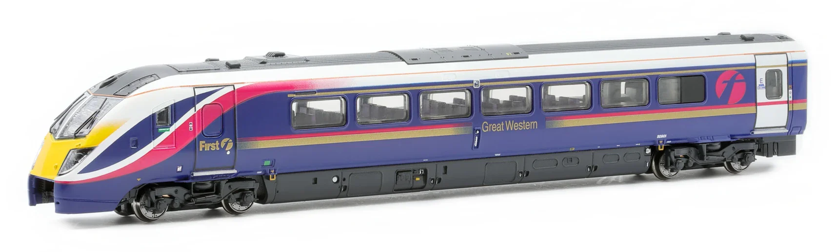 RT-N-180-FGB-601A-DCC Class 180 - First Great Western 'Barbie' livery (N/2mm) 5-car DMU - DCC Sound