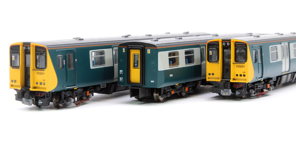 RT-N-313-343-DCC Class 313201 Modern Southern Heritage Blue/Grey Livery 3 Car Set (DCC Sound) - Image 4