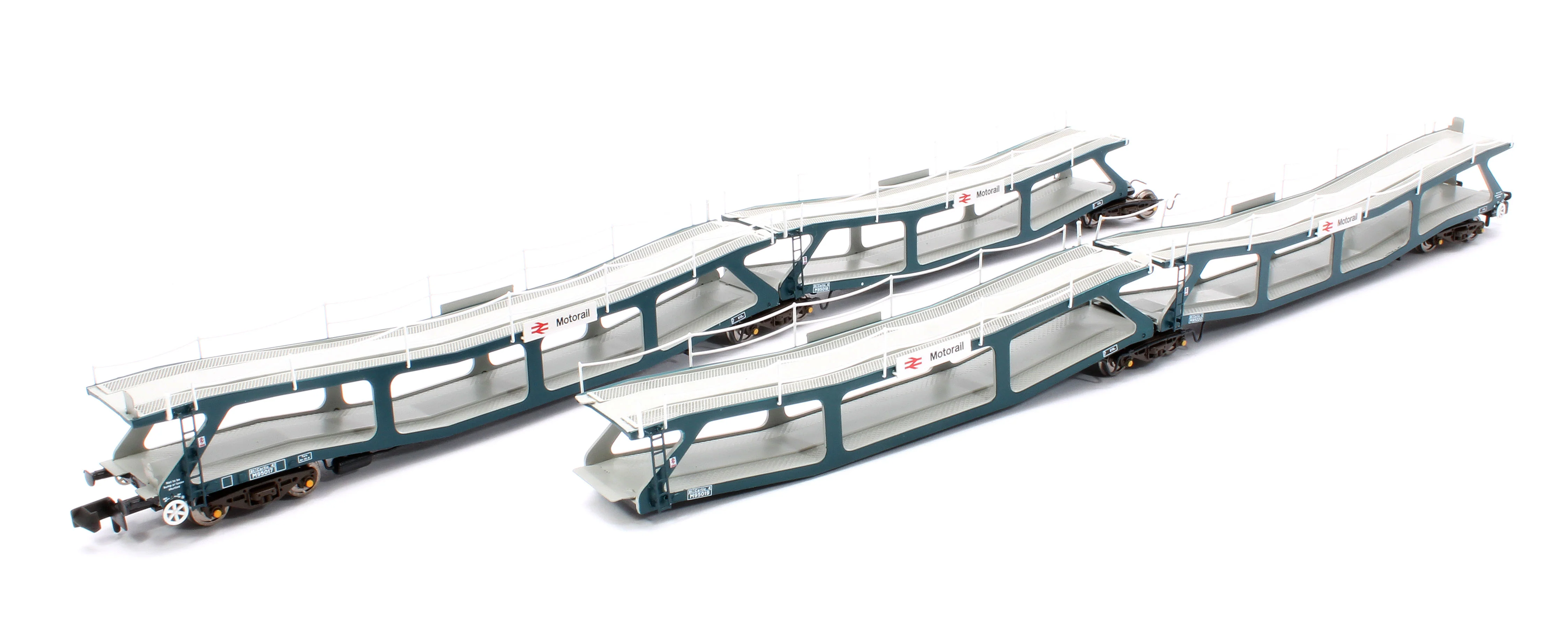 RT-N-CAR4-101B Quad Set Cartic-4 Car Carrier - BR Motorail Blue (Set B)