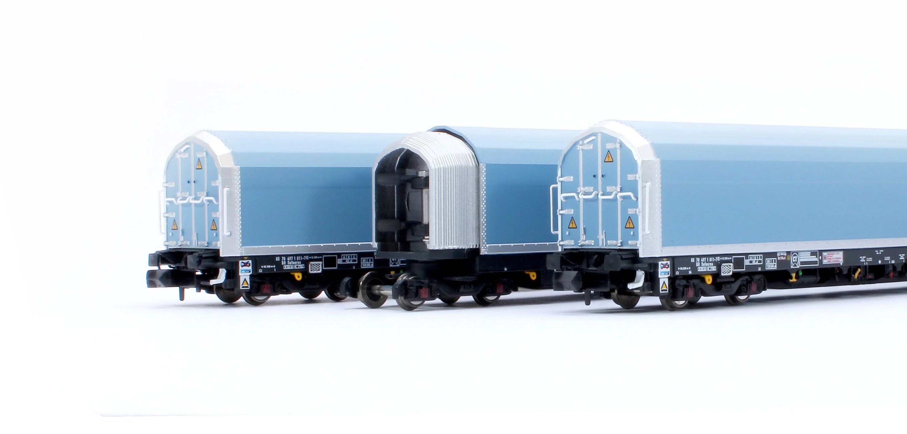 RT-N-WIA-202A N/2mm 5-car Arbel WIA car carrier plain blue. Wagon number 85 70 4971 011-7 - Image 10