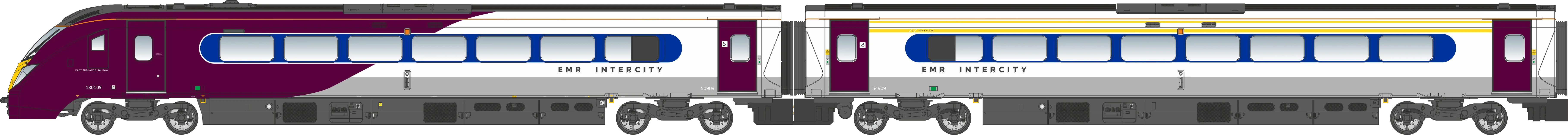 Class 180 East Midlands Railway 180109 5-Car DMU - DCC Sound - Image 2