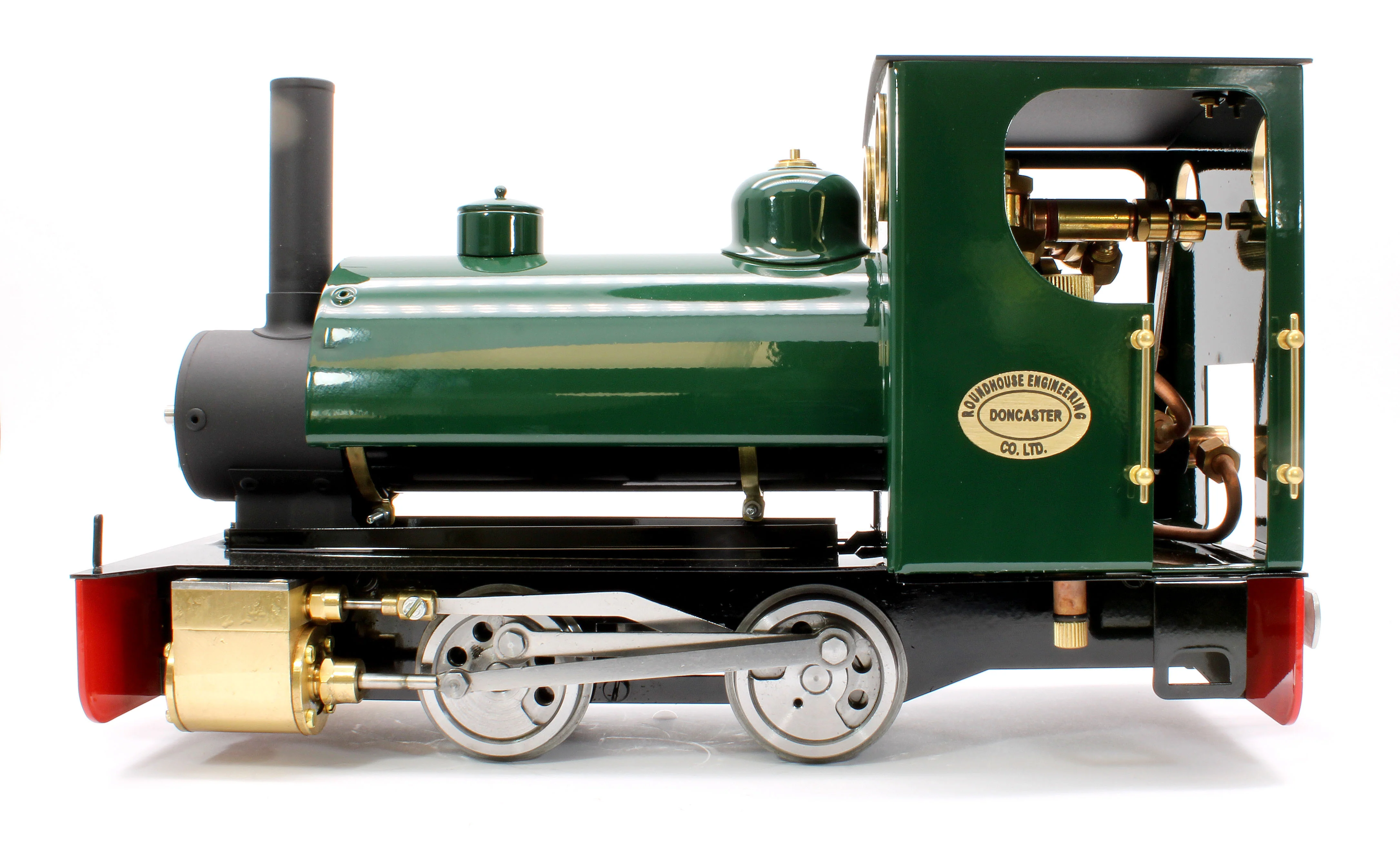 BERTIE-BRUNGREEN-NI-32 0-4-0 Saddle Tank 'Bertie' Deep Brunswick Green (Manual, Uninsulated Wheels) Steam Locomotive - Image 2