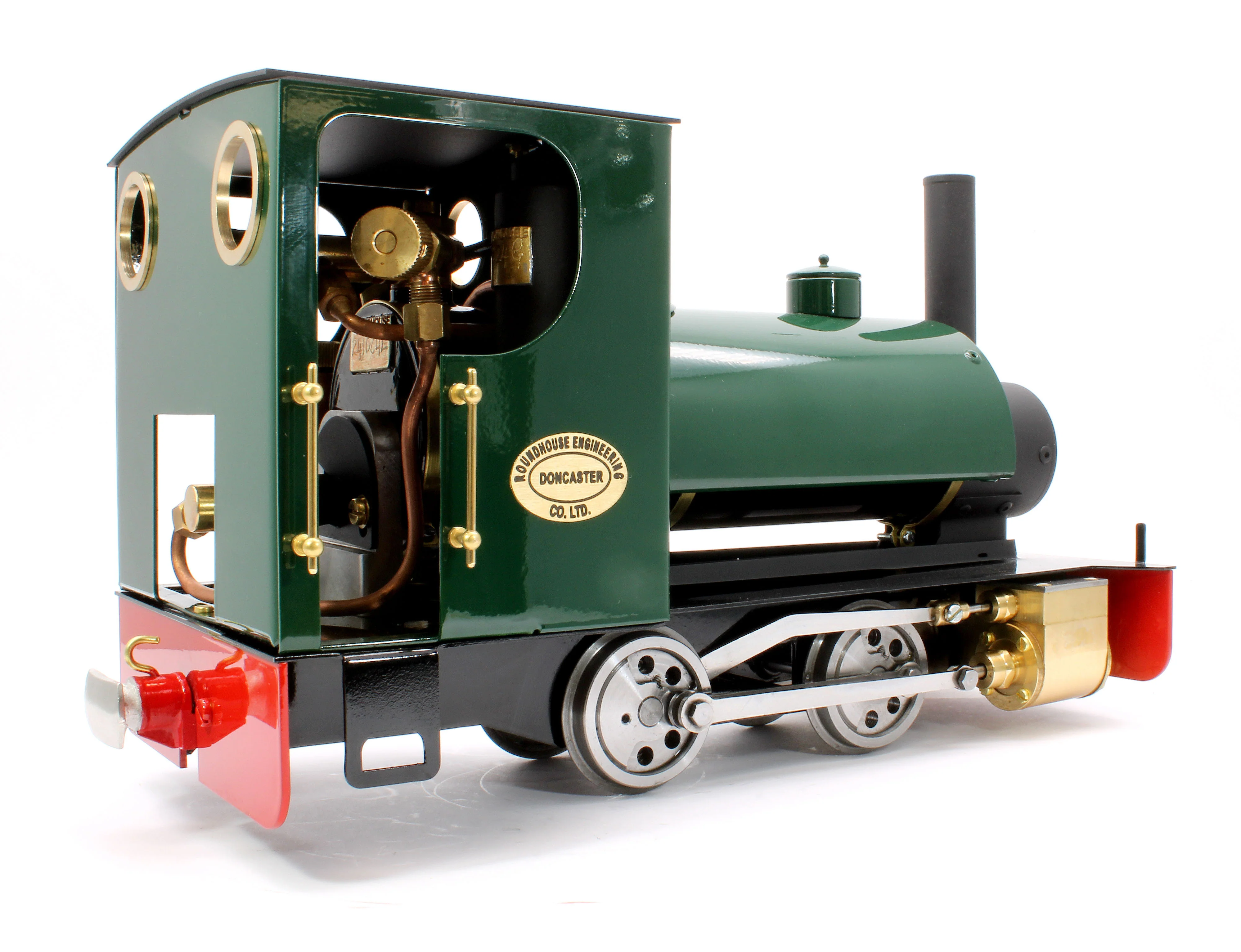 0-4-0 Saddle Tank 'Bertie' Deep Brunswick Green (Manual, Uninsulated Wheels) Steam Locomotive - Image 4