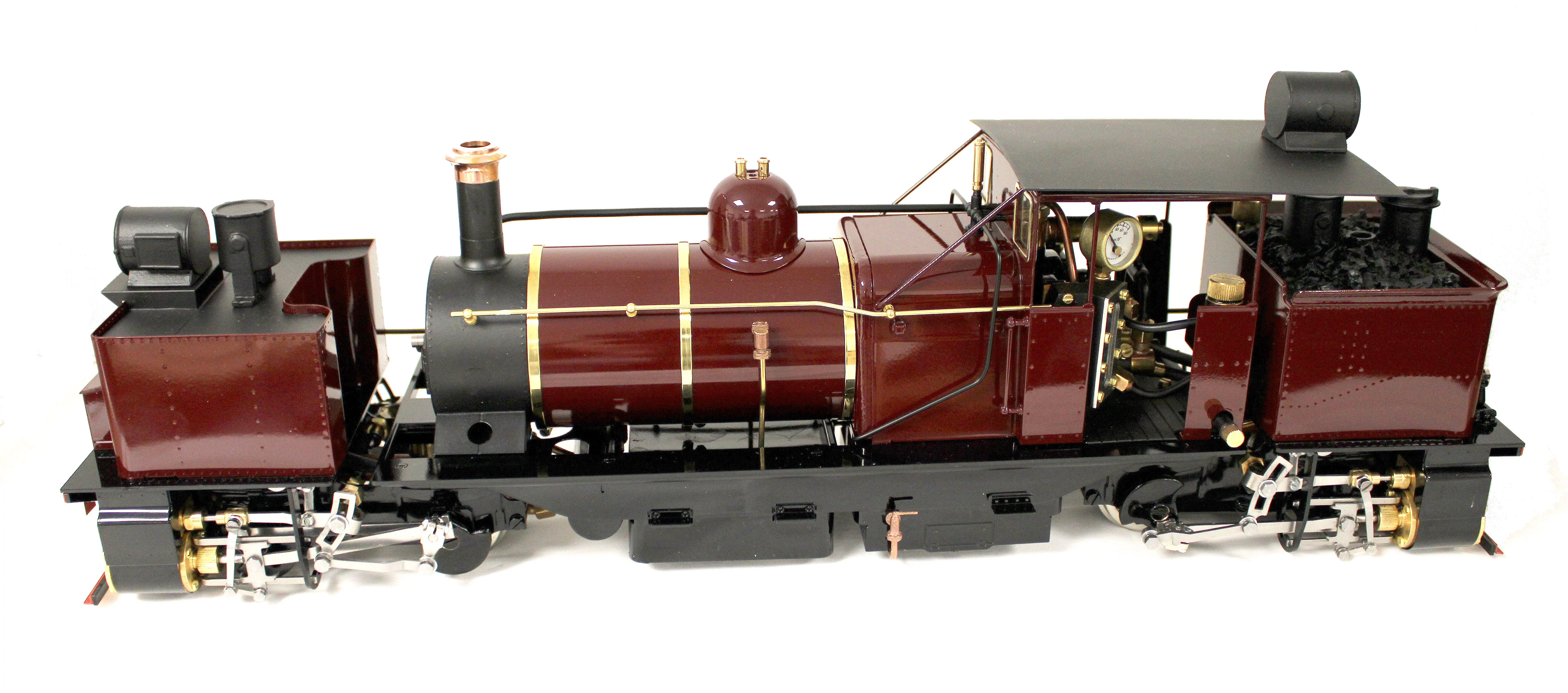Class D 0-4-0 'Darjeeling Garratt' Fairlie Engine Maroon (Radio Control, Insulated Wheels) Steam Locomotive - Image 3
