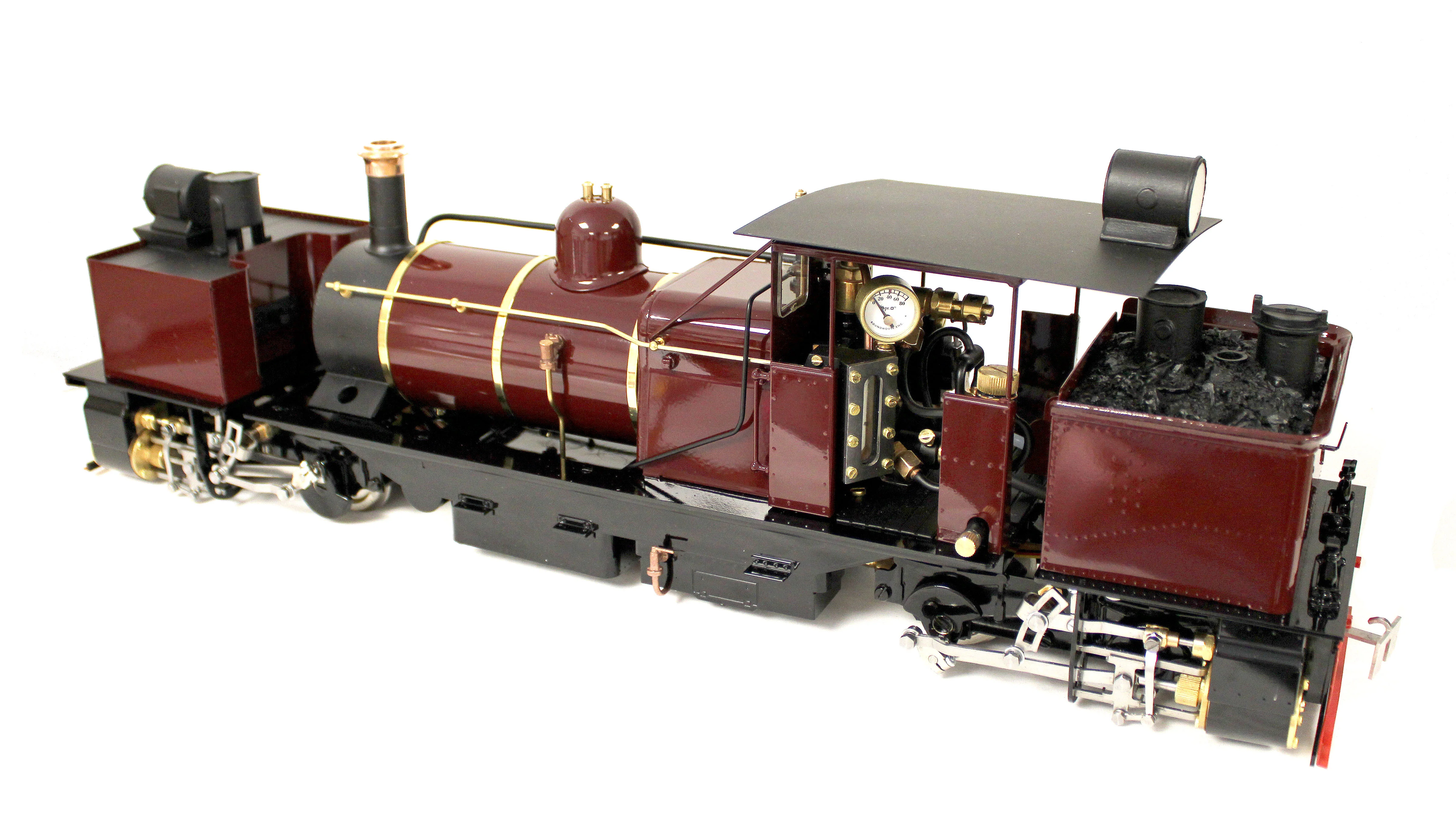 Class D 0-4-0 'Darjeeling Garratt' Fairlie Engine Maroon (Radio Control, Insulated Wheels) Steam Locomotive - Image 4