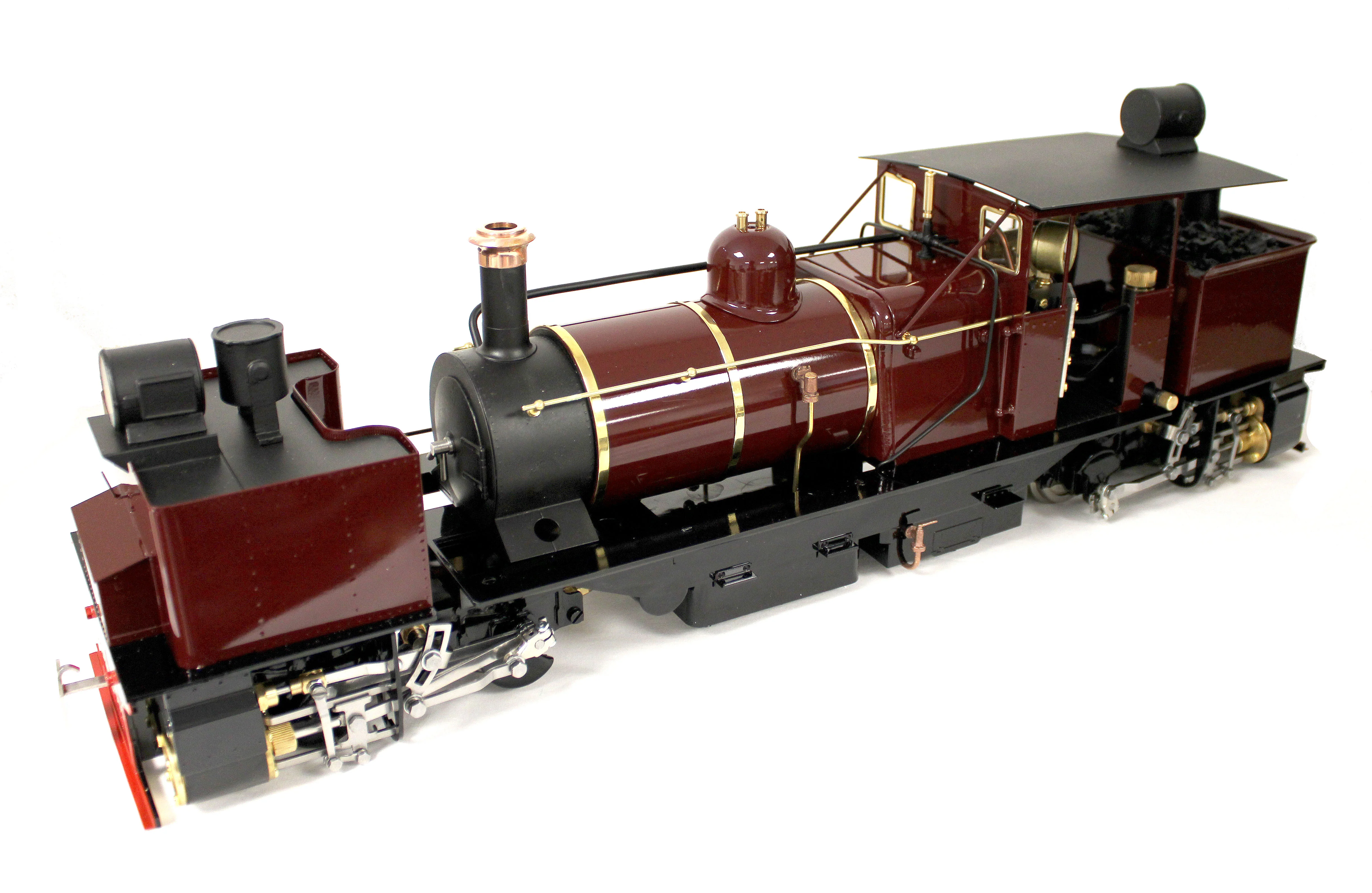 Class D 0-4-0 'Darjeeling Garratt' Fairlie Engine Maroon (Radio Control, Insulated Wheels) Steam Locomotive - Image 8