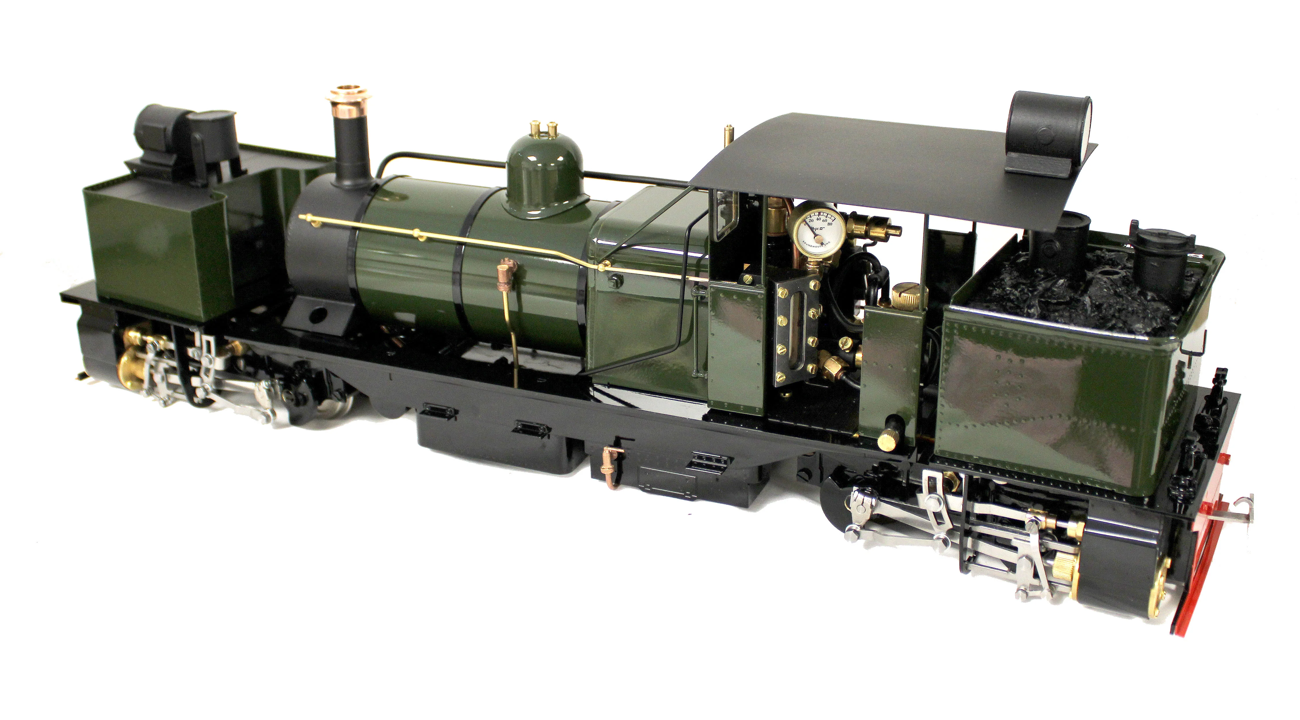 GARRC-BRONZEGREEN-I Class D 0-4-0 'Darjeeling Garratt' Deep Bronze Green (Radio Control, Insulated Wheels) Steam Locomotive - Image 3