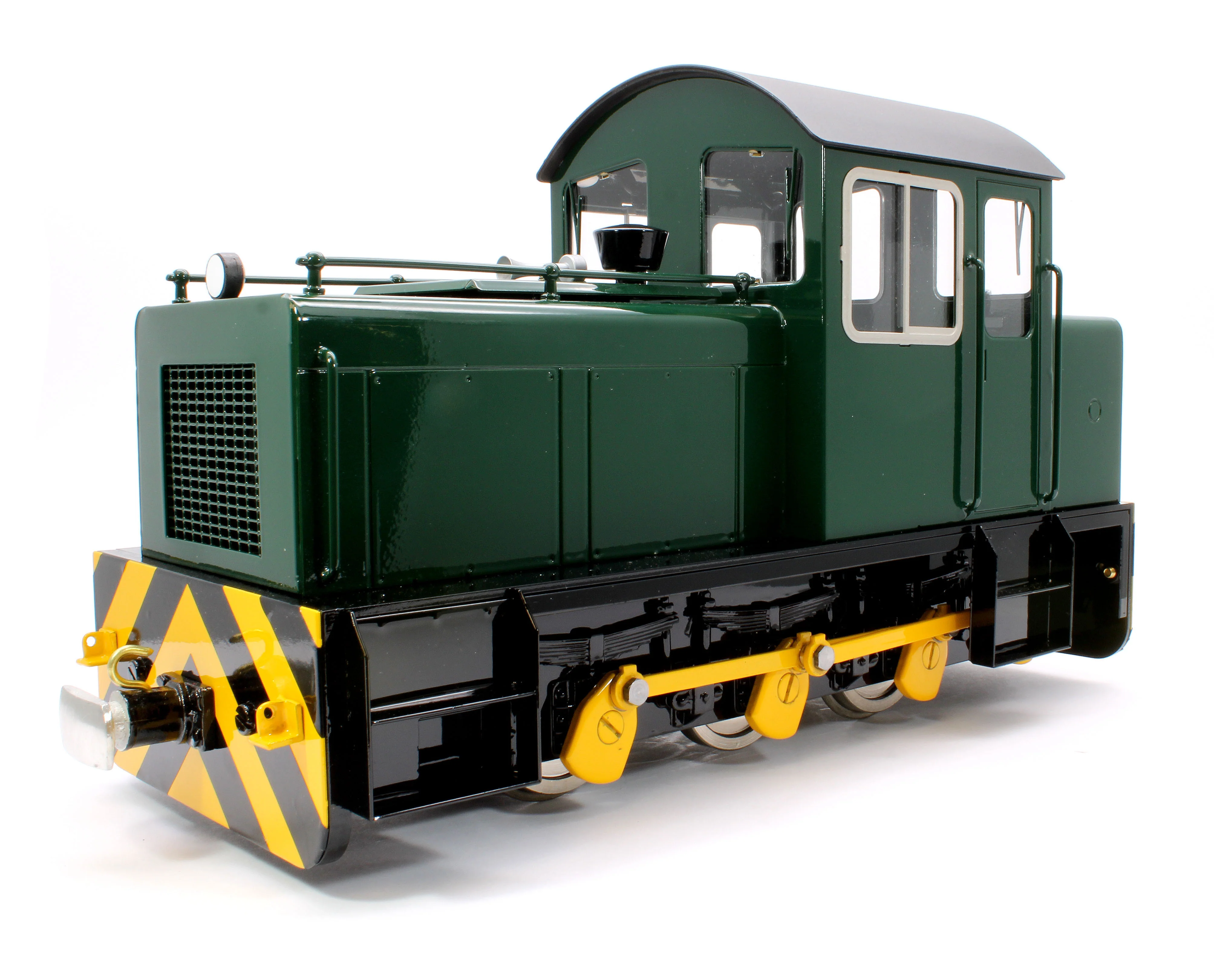 HC-BRUNGREEN-I 0-6-0 'Harlech Castle MK.1' Deep Brunswick Green (Radio Control, Insulated Wheels) Diesel Locomotive