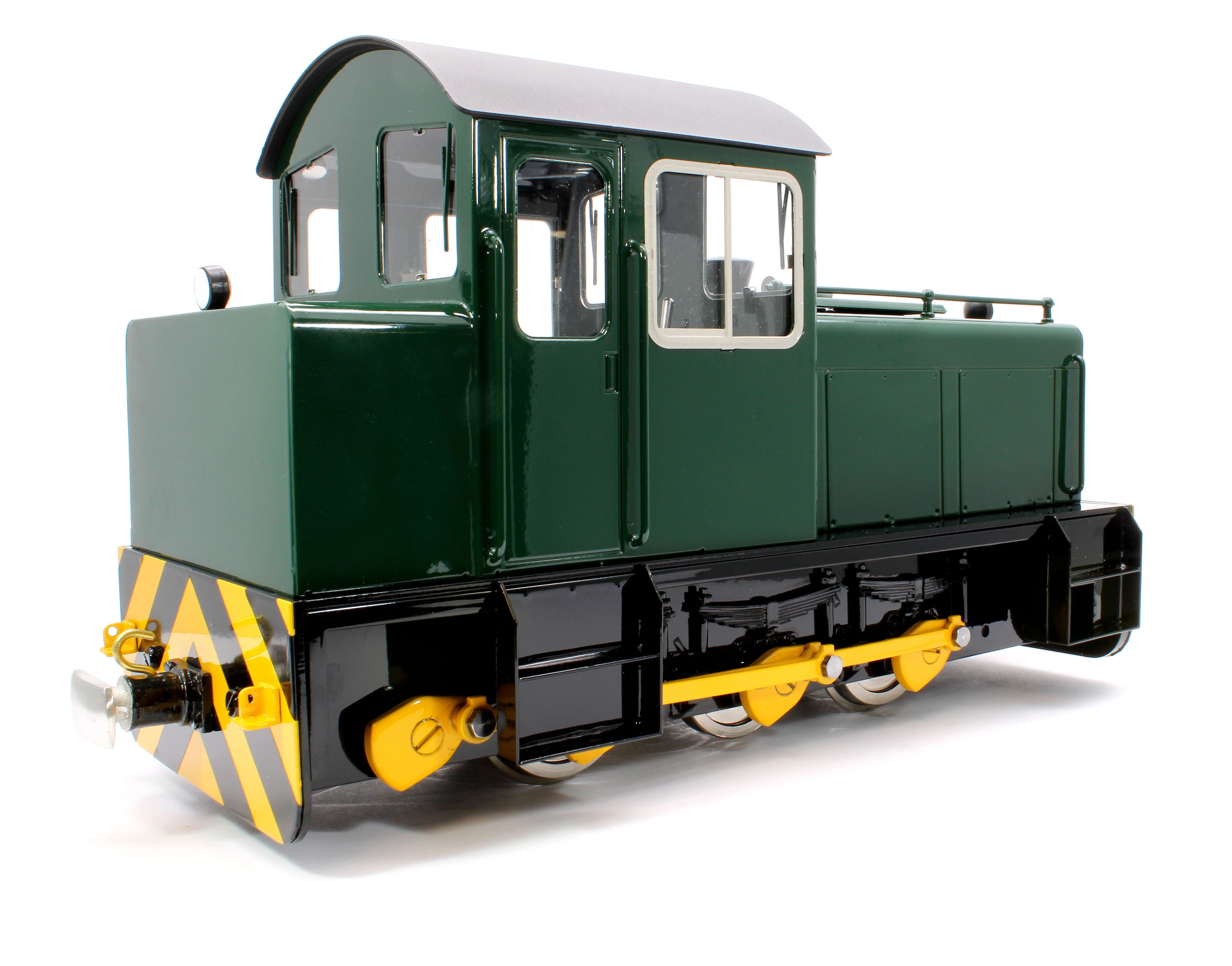 HC-BRUNGREEN-I 0-6-0 'Harlech Castle MK.1' Deep Brunswick Green (Radio Control, Insulated Wheels) Diesel Locomotive - Image 3
