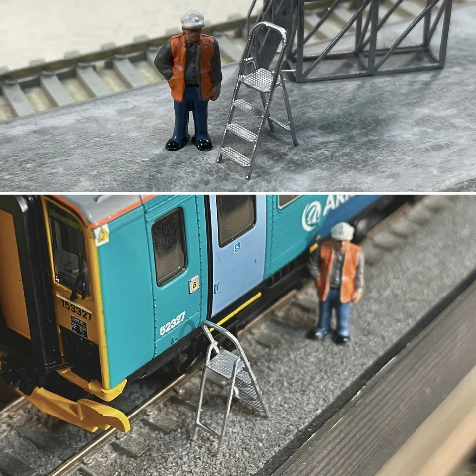 OO Gauge Stepladders (Pack of 4) - Unpainted - Image 3