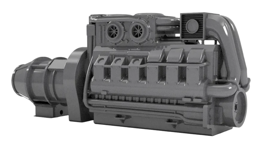N Gauge Class 43 Engine (Single Pack) - Unpainted Model Kit