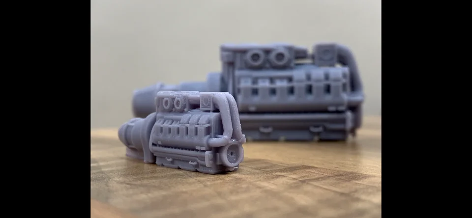 N Gauge Class 43 Engine (Single Pack) - Unpainted Model Kit - Image 3
