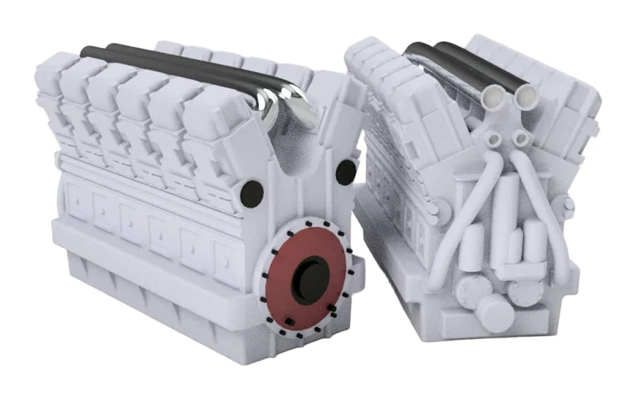 OO Gauge Class 37 Engine (Single Pack) - Unpainted Model Kit