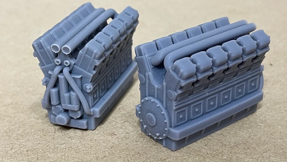 OO Gauge Class 37 Engine (Single Pack) - Unpainted Model Kit - Image 2