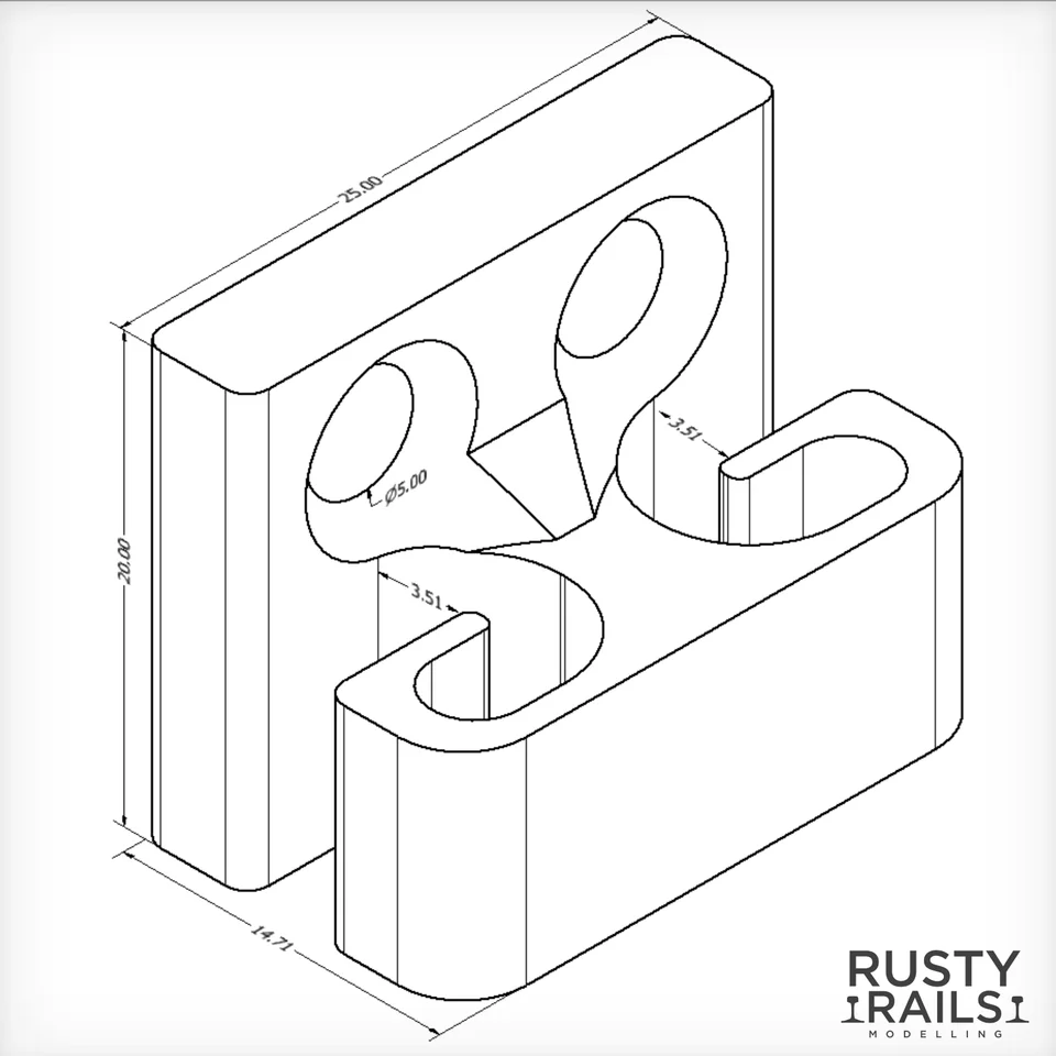 Cable/Wire Holder (Pack of 5) Model Kit - Image 2