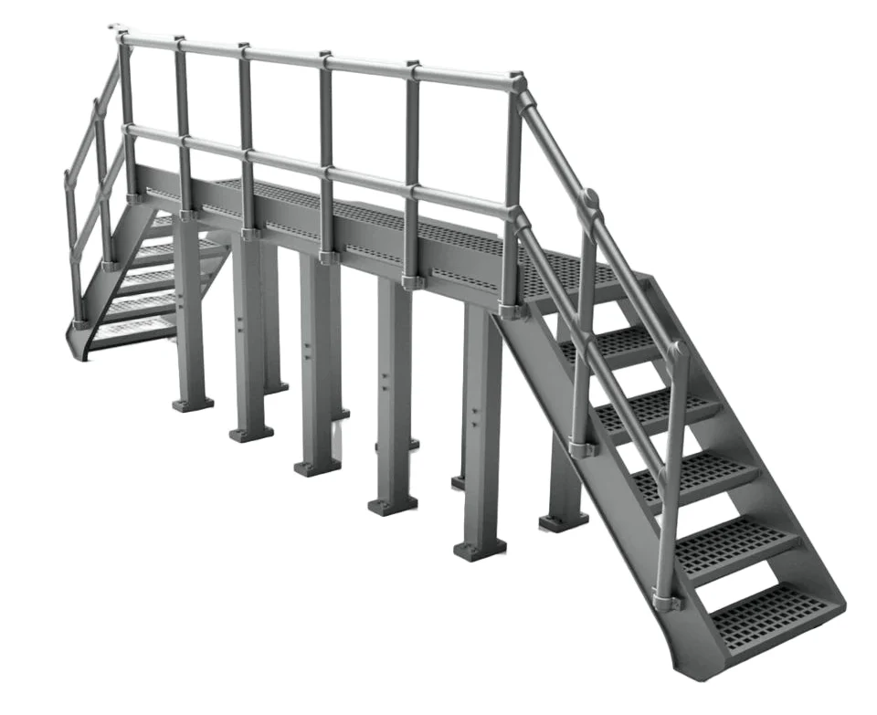 N Gauge Access Platform (V2) (Pack of 2) - Unpainted Model Kit