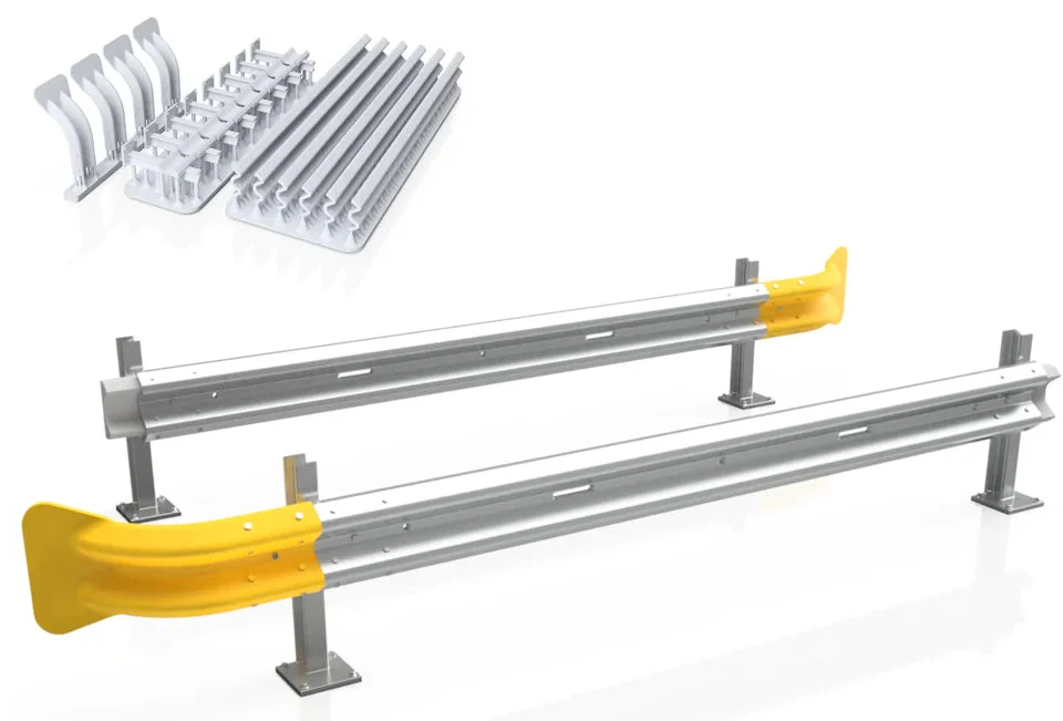 OO Gauge Crash Barriers (28cm) (Single Pack) - Unpainted Model Kit