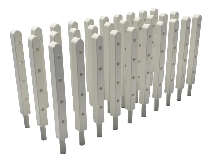 O Gauge Wire Fence Posts (Pack of 30) - Unpainted Model Kit