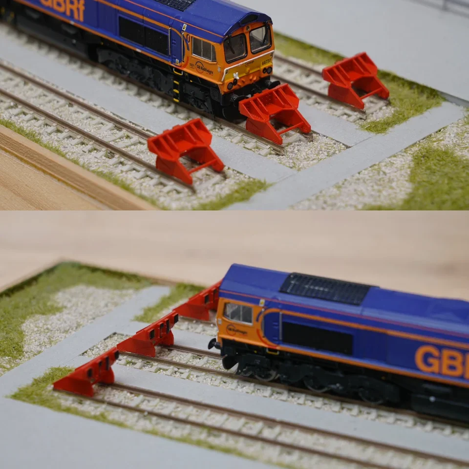 N Gauge Rawie Buffer Stop V2 (Pack of 5) - Unpainted Model Kit - Image 3