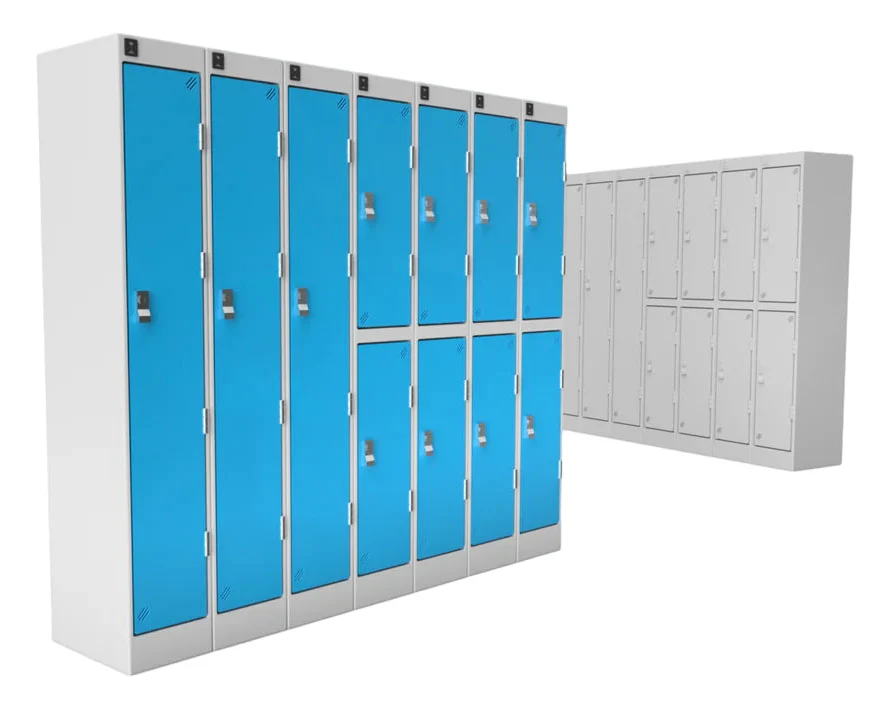 OO Gauge Lockers (Pack of 3) - Unpainted Model Kit