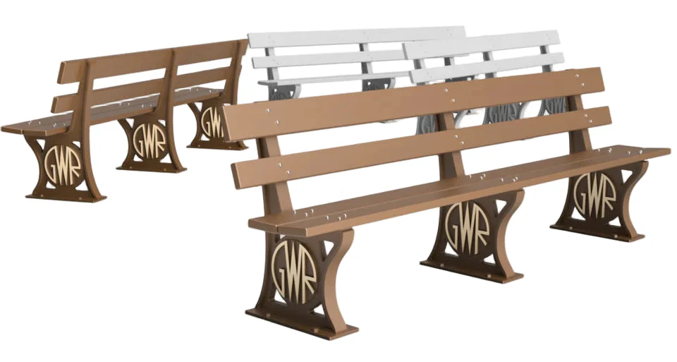 OO Gauge GWR Benches (Pack of 4) - Unpainted Model Kit