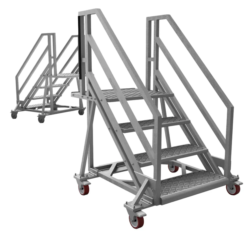 OO Gauge Portable Steps (Pack of 2) - Unpainted Model Kit