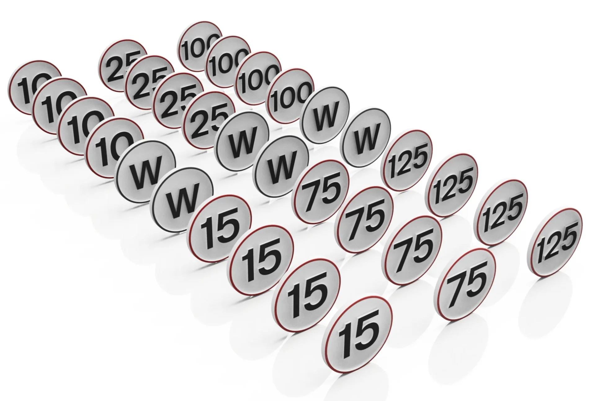 OO Gauge Speed Signs (30 pack) - Unpainted Model Kit - Image 3