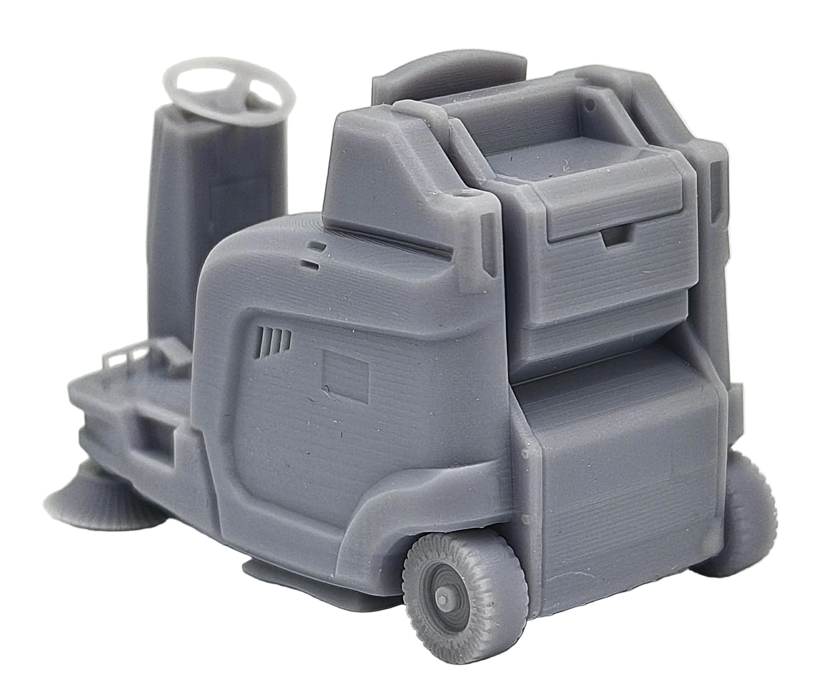 OO Gauge Ride-on Sweeper - Unpainted Model Kit - Image 2