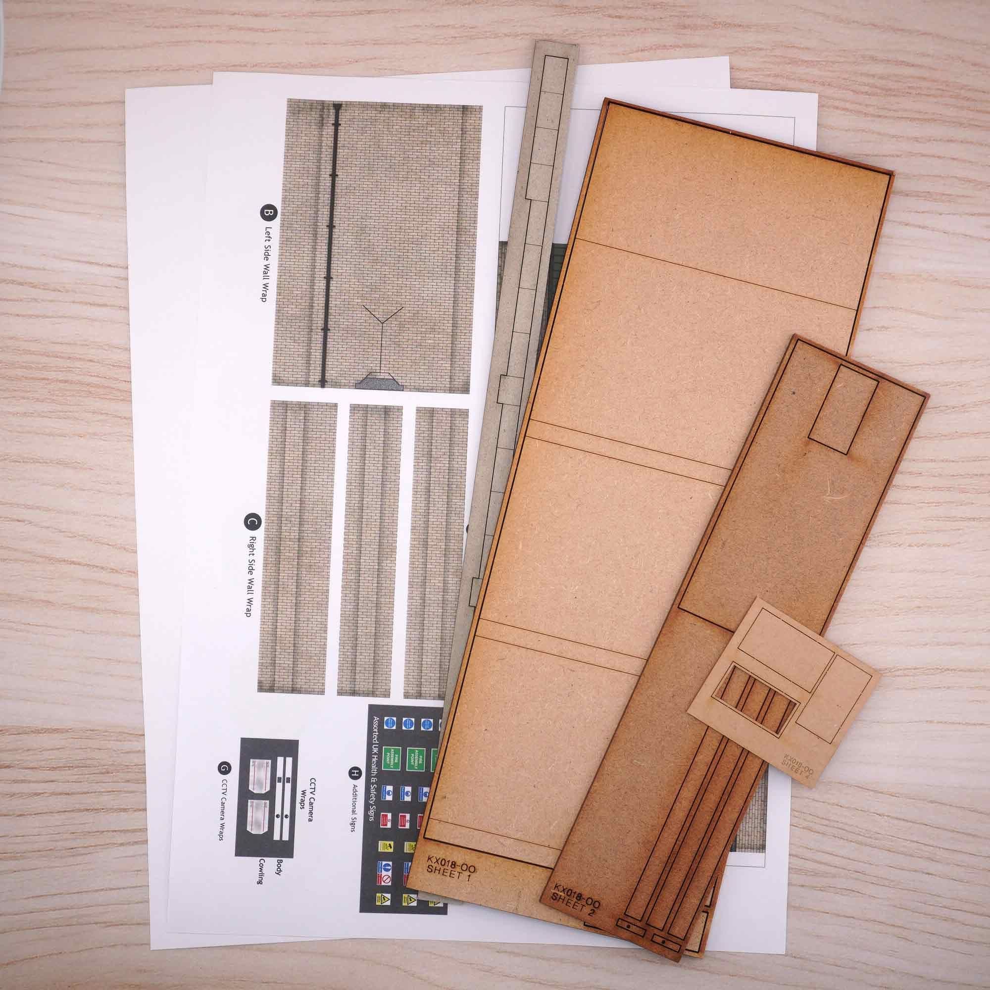 OO Ultra-Low Relief Modern Industrial Unit Model Kit - Image 4
