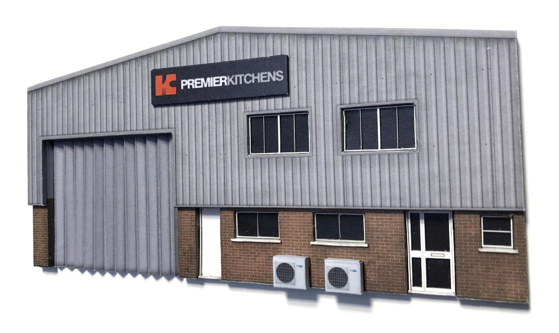 OO Low Relief Modern Industrial Unit Model Kit - Image 2
