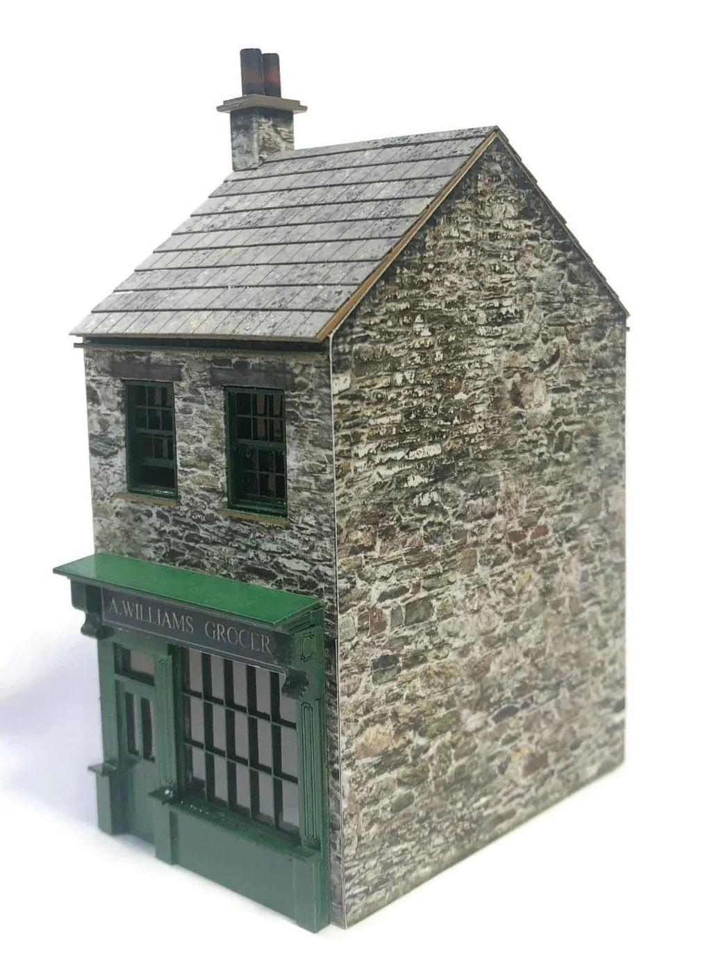OO Period Terraced Shop (Left Side Door) Model Kit - Image 2