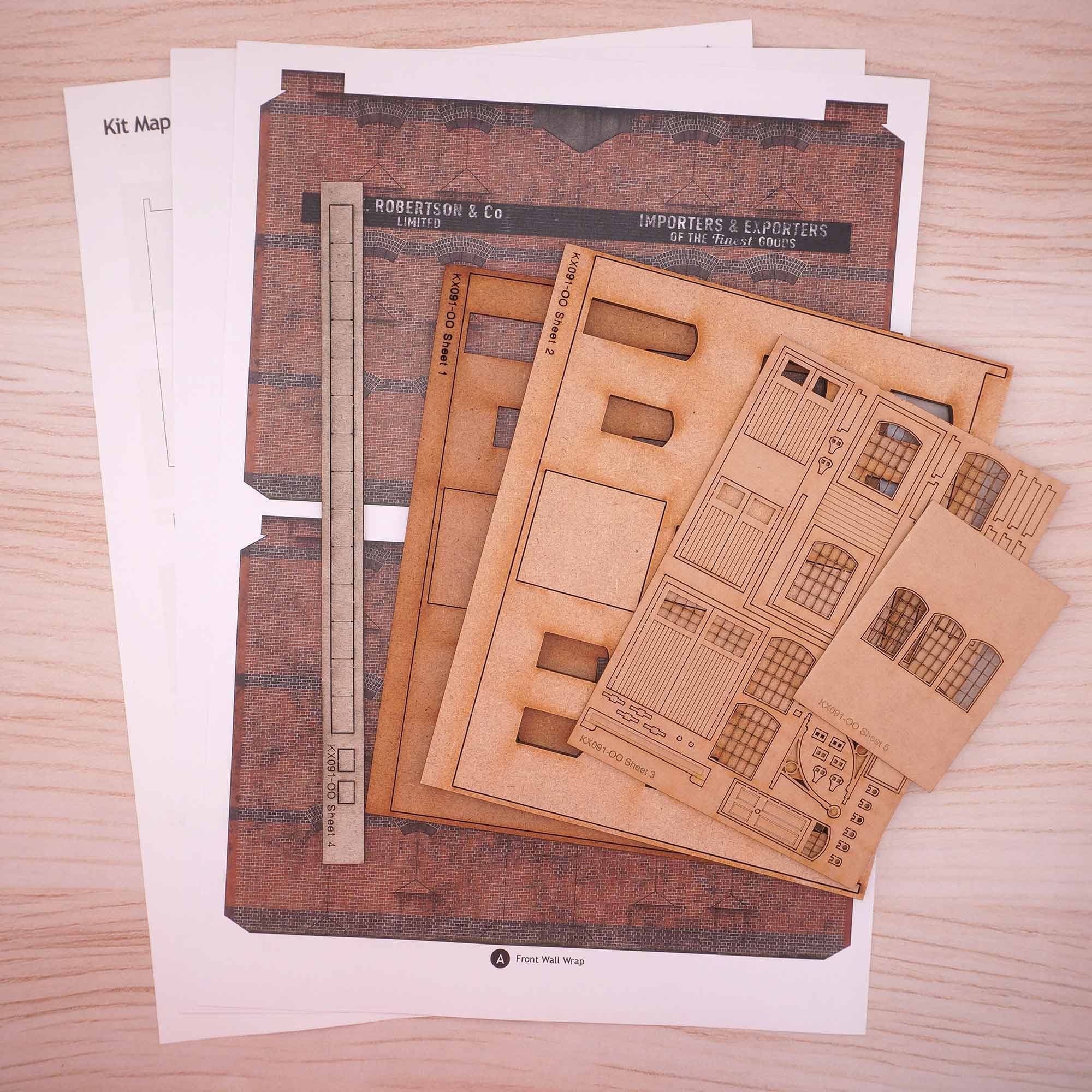 OO Ultra-Low Relief Bonded Warehouse Model Kit - Image 4