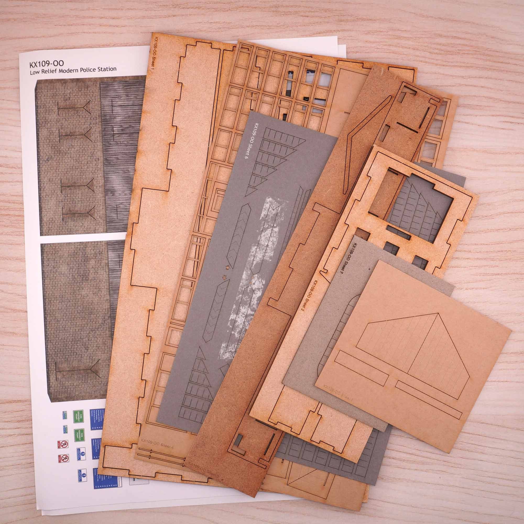 Low Relief Police Station Model Kit - Image 5