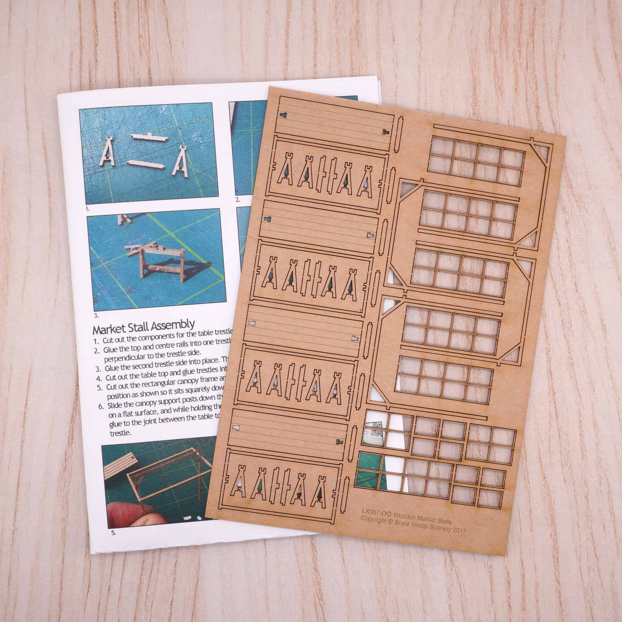 Market Stalls (Pack of 4) Model Kit - Image 4