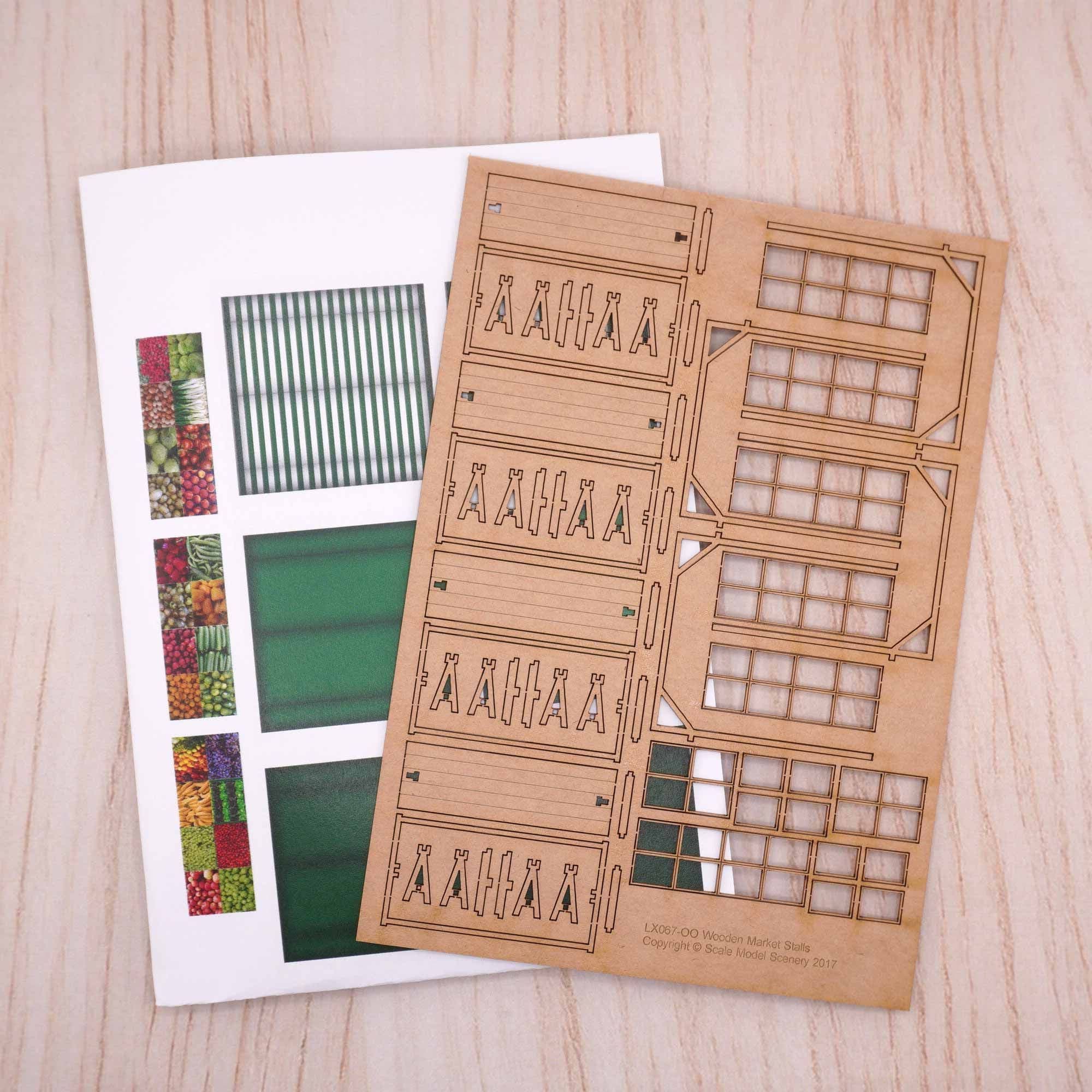 Market Stalls (Pack of 4) Model Kit - Image 5